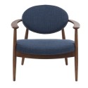 pols potten roundy fauteuil bois vintage retro bleu 555-020-006