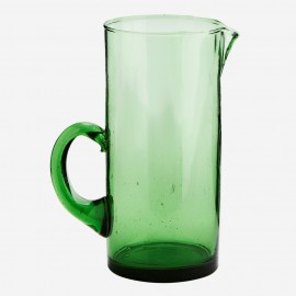 madam stoltz carafe a eau verre recycle vert