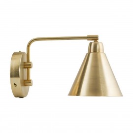 House Doctor Game Retro Brass Wall Light