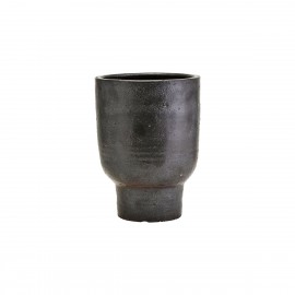house doctor artist cache pot design argile brun