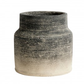 Cache-pot ciment gris dégradé Muubs Kanji 22