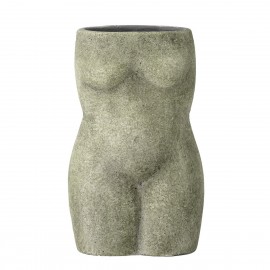 bloomingville vase sculpture corps femme nue terre cuite vert emeli