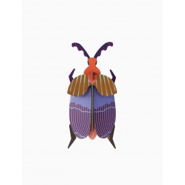 studio roof scarabee reine decoration murale en carton queen beetle
