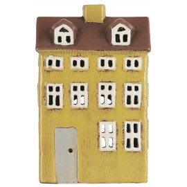 maison miniature photophore ceramique jaune ib laursen