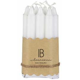 bougies chandelier blanche set de 10 ib laursen