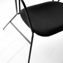 house doctor klever fauteuil lounge noir design epure metal Bf0300