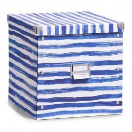 Kubische Aufbewahrungsbox aus Pappe, Meeresdekoration, Zeller