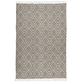 ib laursen tapis beige gris motif imprime classique vintage 120 x 180 cm