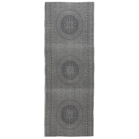 Tapis long gris motif rosace IB Laursen Rosette 180 x 80 cm