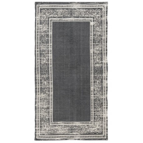 tapis vintage use coton gris ib laursen 70 x 140 cm