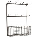 etagere murale cuisine porte verres metal vintage shabby chic ib laursen 7296-25