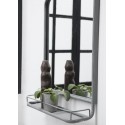 miroir mural etagere vintage metal gris vieilli ib laursen 3129-18 