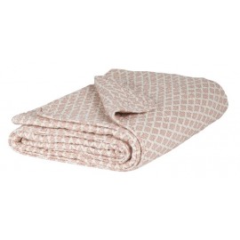 Plaid coton matelassé sorbet IB Laursen