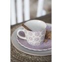 tasse a cafe gres fleurs mauves casablanca ib laursen 1562-06