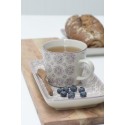 tasse a cafe gres fleurs mauves casablanca ib laursen 1562-06