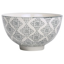Coupelle motif floral oriental gris zinc Casablanca IB Laursen