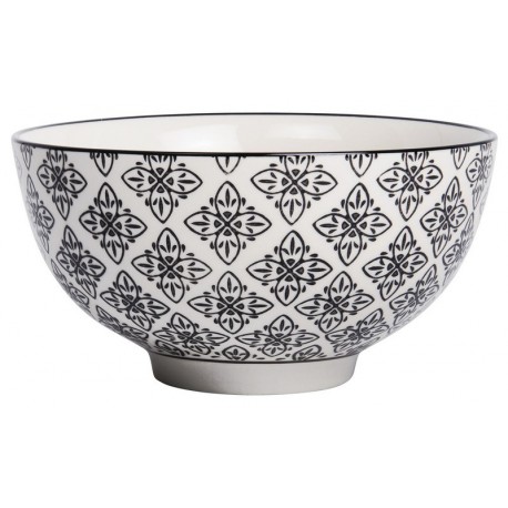 bol en gres decor oriental noir et blanc ib laursen 1567-24 - Kdesign