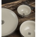 bol en gres decor oriental noir et blanc ib laursen 1567-24