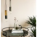 frandsen freja suspension design metal cuivre et verre fume