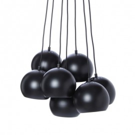 Suspension grappe 7 boules métal noir mat Frandsen Multi Ball