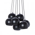 suspension grappe 7 boules metal noir mat frandsen multi ball