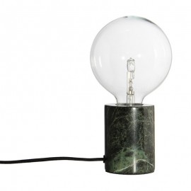 Tischlampe mit grüner Marmorfassung Frandsen Bristol