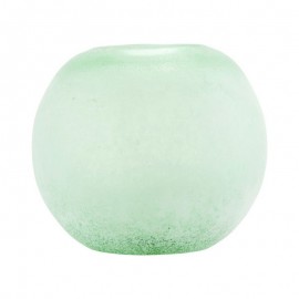 vase boule house doctor rd vert en verre effet poli givre