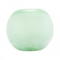 Vase boule en verre effet poli givré vert House Doctor RD