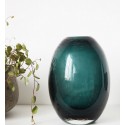 vase house doctor ball bleu vert Ds0541