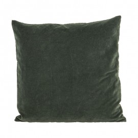 Housse de coussin carrée velours vert House Doctor Velv