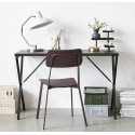 Table de bureau design épuré métal noir House Doctor Desk