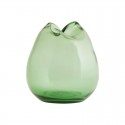 vase house doctor wave verre vert Be0910