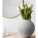 Vase rond gris clair faïence House Doctor Less 