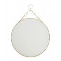 miroir rond laiton vintage a suspendre madam stoltz IB-980030-30BR