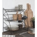 etagere a poser rangement cuisine metal grillage deco campagne chic ib laursen 7221-25