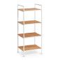 etagere colonne salle de bains metal blanc bois bambou zeller 18720 etagere colonne salle de bains metal blanc bois bambou zeller 18720