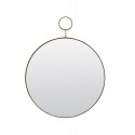 miroir mural rond laiton vintage house doctor loop Pm0150