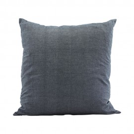 Housse de coussin carrée coton bleu gris House Doctor