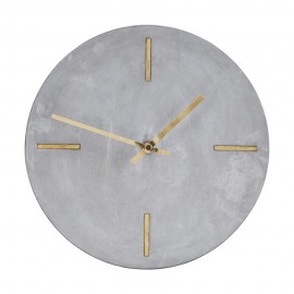 Orologio da parete calcestruzzo ottone House Doctor Concrete