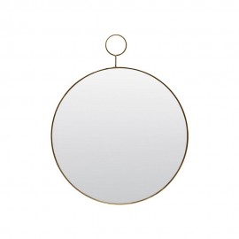 Miroir rond mural rond laiton House Doctor The Loop D 38 cm