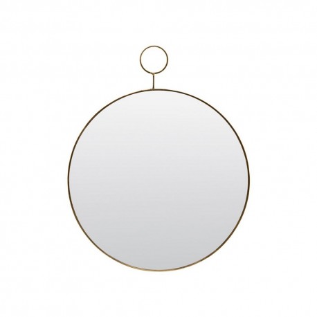 Miroir rond mural rond laiton House Doctor The Loop D 38 cm