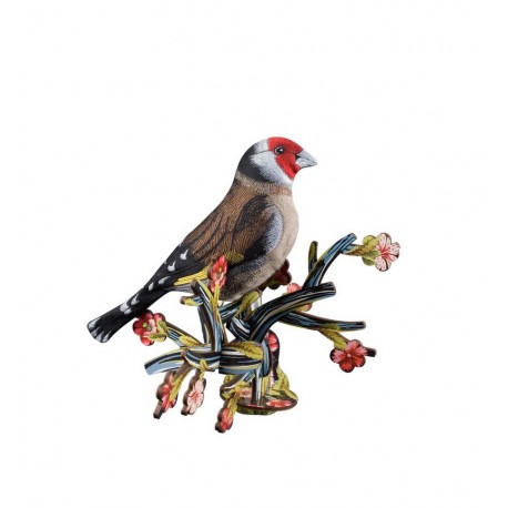 oiseau decoratif le chardonneret miho red baron 