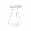 Table basse 3 pieds métal blanc Zeller H 44 cm