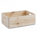 Boîte de rangement en bois avec compartiments Zeller 40 x 30 x 15 cm
