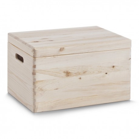 boite de rangement bois avec couvercle et compartiments zeller