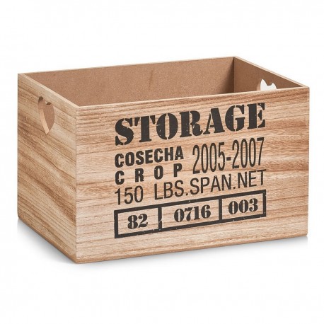 caisse de rangement bois vintage zeller 15123 storage