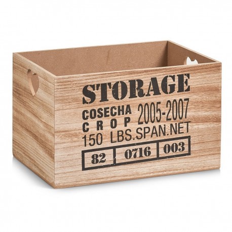 Caisse de rangement bois vintage Zeller Storage 33 x 23 x 20 cm