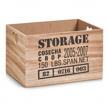 caisse de rangement bois vintage zeller 15123 storage - Kdesign