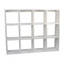 etagere blanche bois 12 cases ib laursen 2225-11