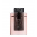 Suspension design métal noir verre bronze Frandsen Cora